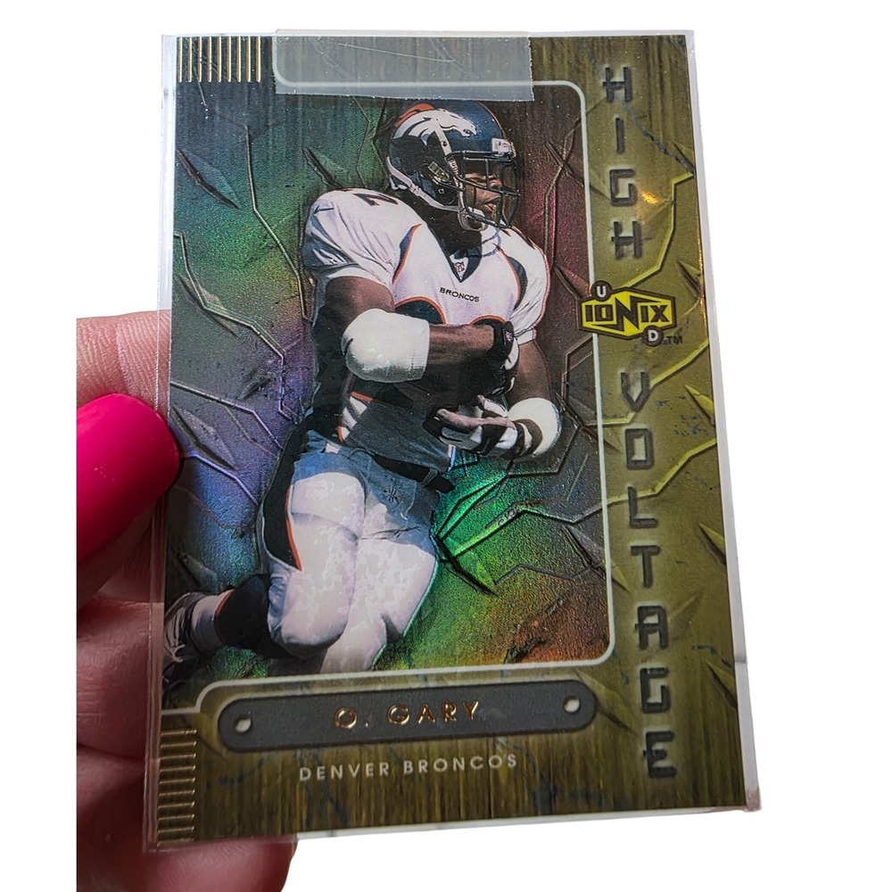 Olandis Gary 1999 Upper Deck Ionix High Voltage Denver Broncos Card HV8 F1